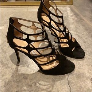 Jimmy Choo Ren Caged Suede Sandal